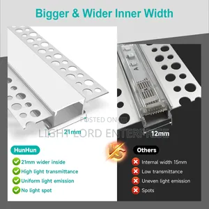 Compatible Surface/Conduit Aluminum LED Profile Channel - 10ft