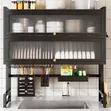 Double Layer Over-Sink Dish Rack with Covers - 2