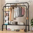 150cm Multipurpose Clothes Rack Organizer - 2