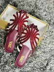 Zara Ladies' Slippers - Burgundy - 2