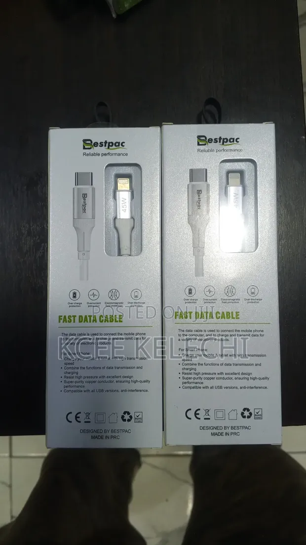 3-in-1 Fast Charging Cable - White - 1