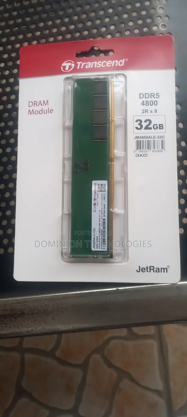 Transcend 32GB DDR5 4800MHz Desktop Memory - 1