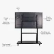Movable TV Stand for 60-100 Inch TVs - 2