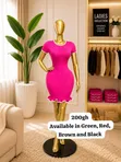 Ladies Dresses - Multi-Color Cotton Blend - 1