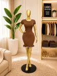 Ladies Dresses - Multi-Color Cotton Blend - 3