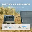 EcoFlow Portable Power Station RIVER 2, 256Wh LiFePO4 Battery - 3