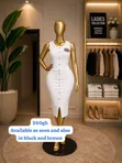 Ladies Heavy Knitted 2 Piece Dress - 1