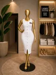 Ladies Heavy Knitted 2 Piece Dress - 3