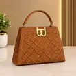 Az Pro Elegant Brown Structured Handbag - 2
