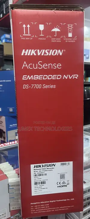 Hikvision 32ch Acusense Non-PoE NVR 4HDD DS-7732NXI