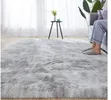 New Fluffy Grey Living Room Rug (200 x 160 cm) - 1