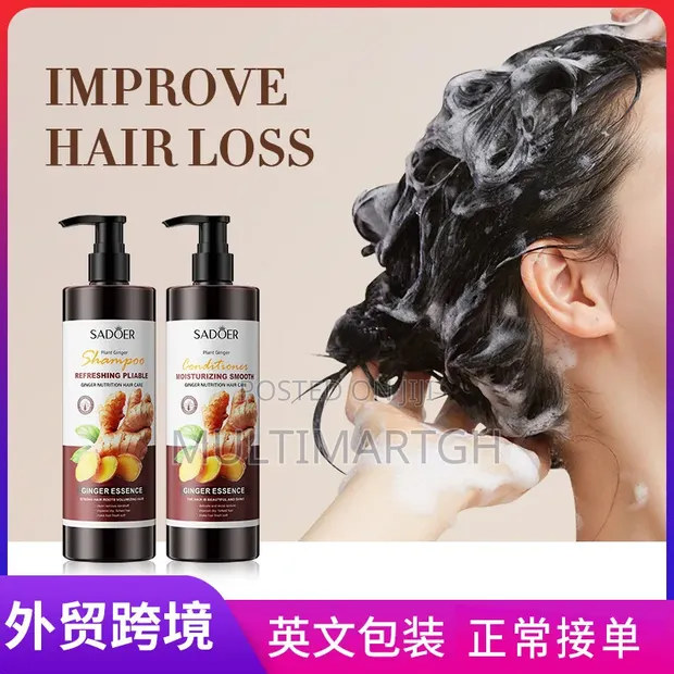 Sadôer Ginger Shampoo & Conditioner Set with Hair Serum - 1