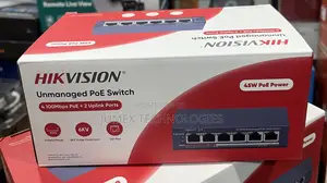 Hikvision 4-Port Unmanaged PoE Switch DS-3E0106P-E