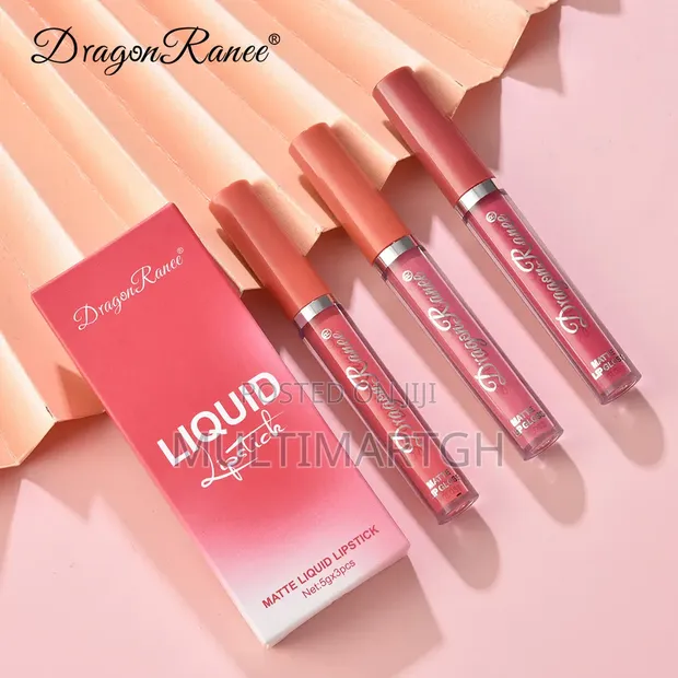 Dragon Ranee 3-Piece Matte Liquid Lipstick Set - 1
