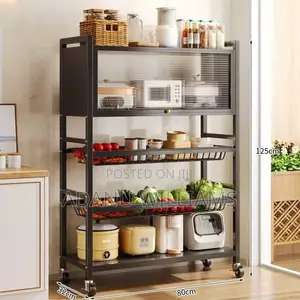 Large 80cm Kitchen Organizer Shelf with Cabinet