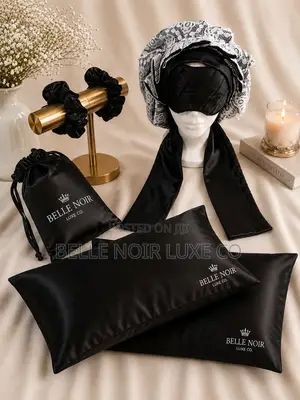 Belle Noir Luxe Chantilly Sleep & Haircare Set