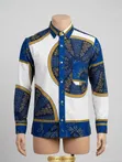 Norlena Stitches Print Long Sleeve Shirt - 1
