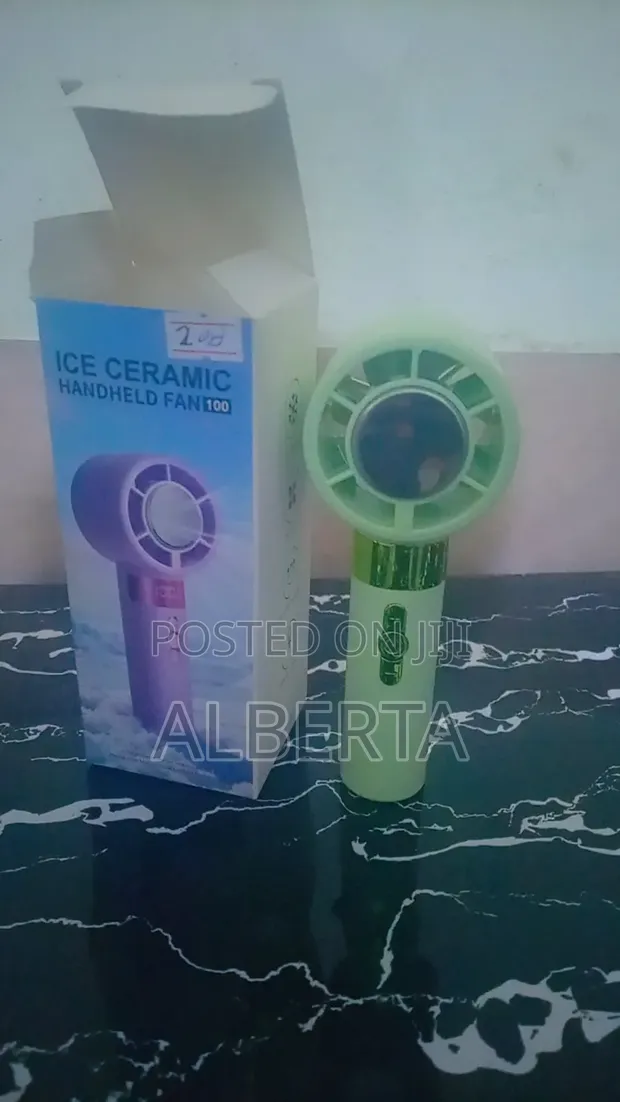 Portable Mini AC Fan with Humidifier & Light - 1