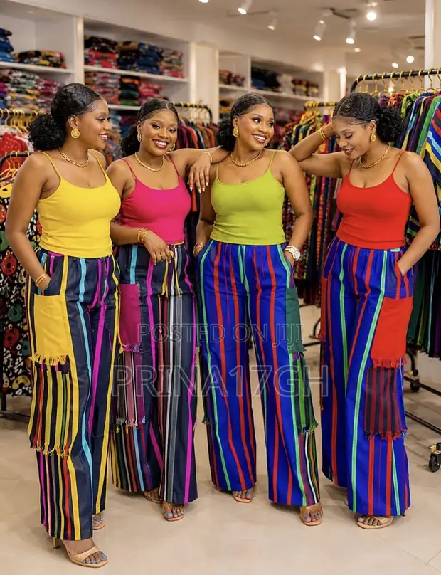 Ankara Aso-Oke Cargo Pants - 1