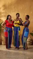 Ankara Aso-Oke Cargo Pants - 2
