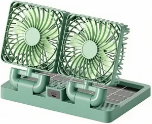 Portable Double-Head Rechargeable Solar Fan (Model 999)