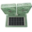 Portable Double-Head Rechargeable Solar Fan (Model 999) - 3