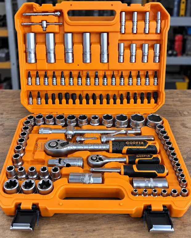 Professional Socket Wrench Tool Set Ratchet Spanner Repair Kit - 1