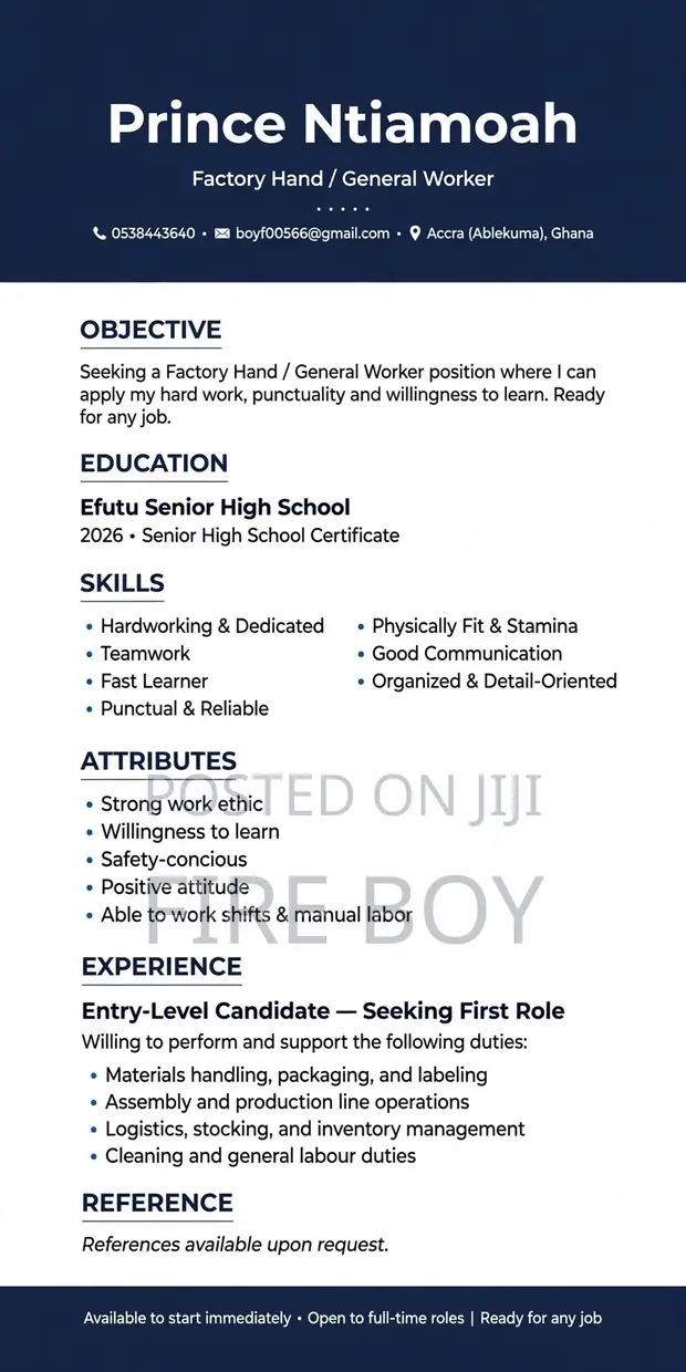 Health & Beauty CV - Prince - 1