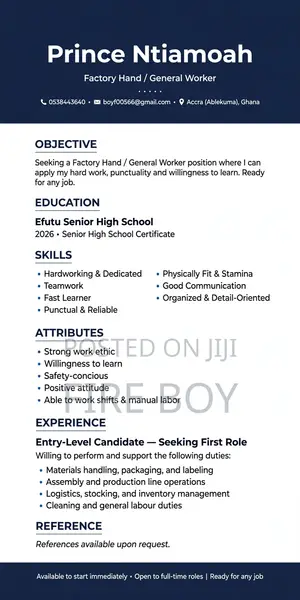 Health & Beauty CV - Prince