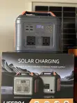 Fibon 550W Portable Power Station with 150W Panel + 4 Bulbs - 2
