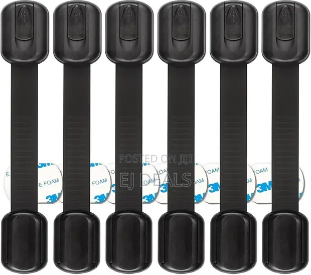 Child Safety Locks - Black (6 Pieces) - 1