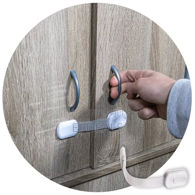 Reusable Child Cabinet Safety Locks (4 Pieces) - 1