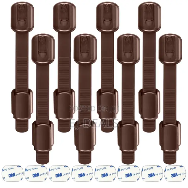 Child Safety Locks (8 Pieces) - No Drilling Required - 1