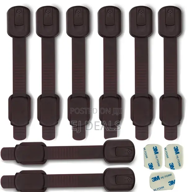 Adjustable Safety Locks for Cabinets, Doors, Fridge, Drawers - 1