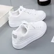 White Platform Sneakers - 2