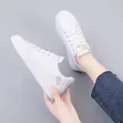 White Platform Sneakers - 3