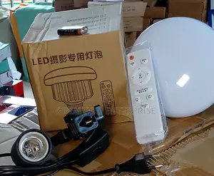 E27 LED Mushroom Photography Studio Bulb with Remote