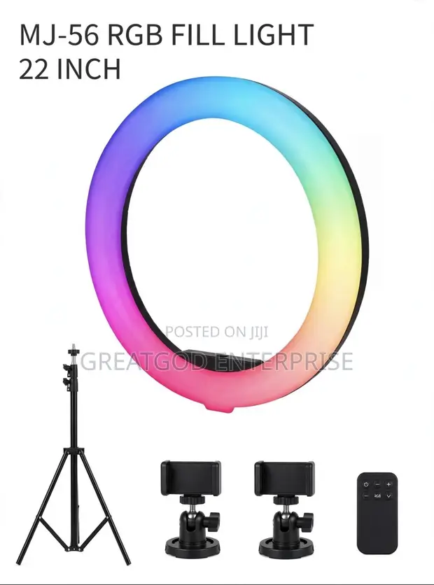 MJ-56 22-Inch RGB Fill Light / Ring Light - 1