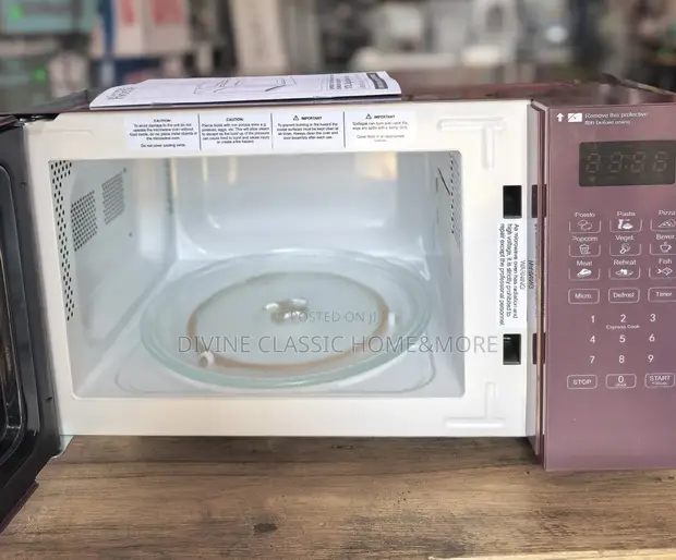 George Home 17L Digital Burgundy Microwave - 1