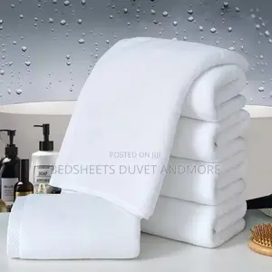 Luxurious White Bath Towels - Hotel Standard