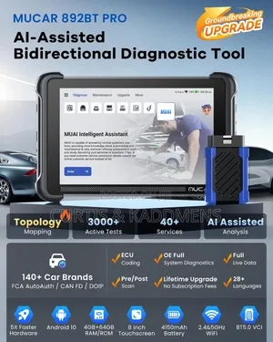 Mucar 892BT PRO AI Bi-Directional OBD2 Diagnostic Scanner