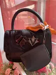Princess Collections Handbag - Burgundy Leather - 2