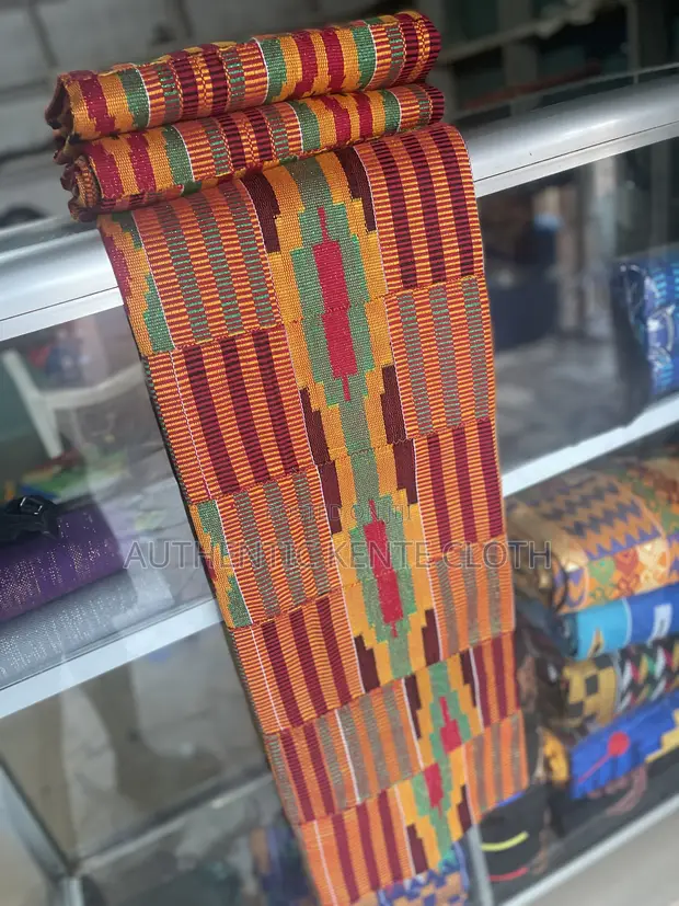 Hand-Woven Kente Cloth - Bonwire Quality - 1