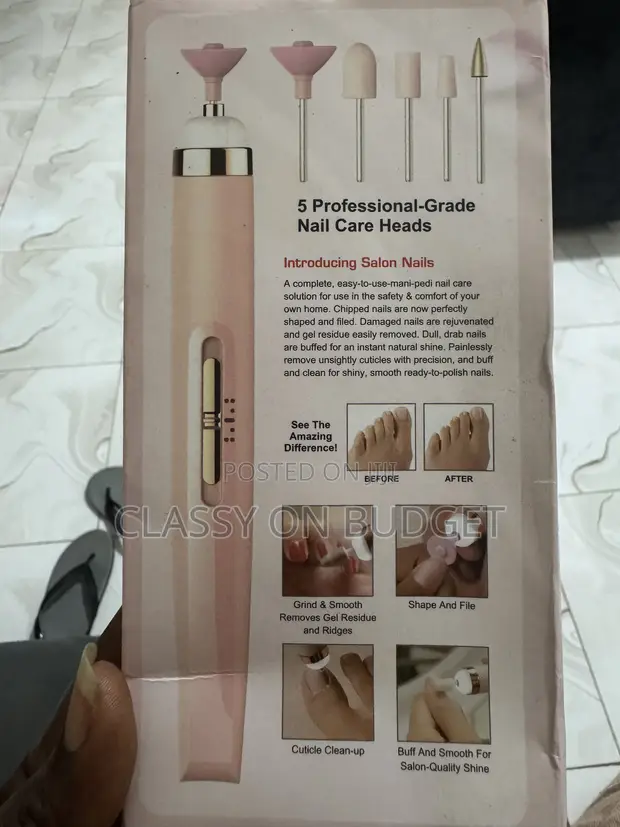 Rechargeable Personal Nail Care Set - Pedicure/Manicure Tools - 1