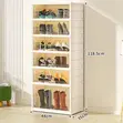 Tall Stackable Foldable Plastic Shoe Rack Tower - 1