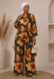 Ladies Modest Wear Dress with Scarf - 2