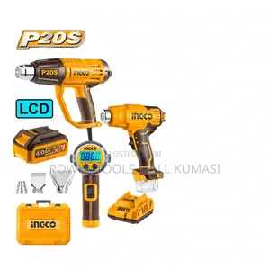 INGCO Heat Gun Combo Kit (Corded/Battery)