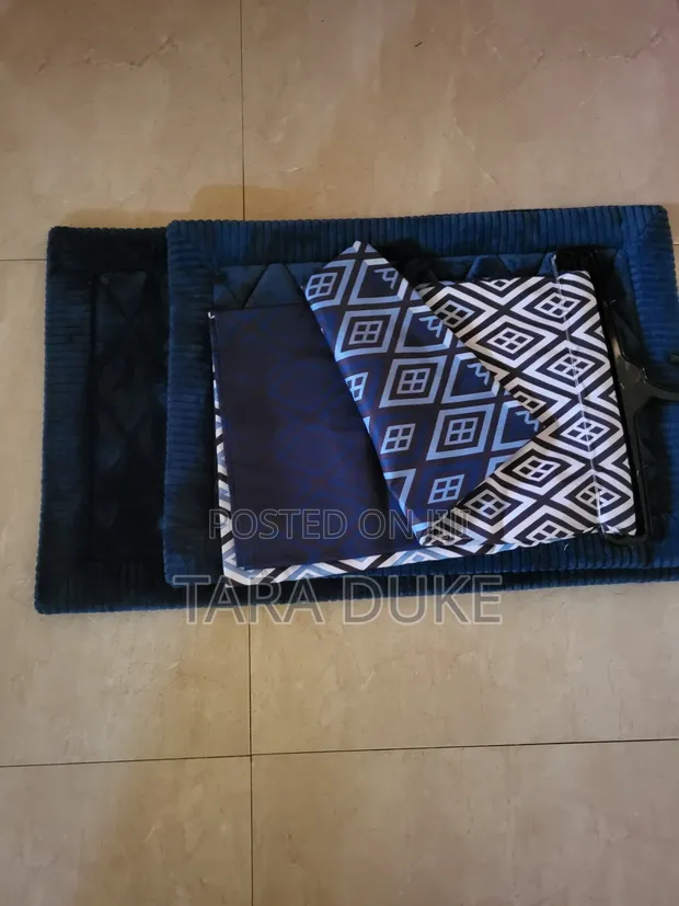 Shower Curtain Set with Bath Rugs - 1