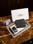 Coach Men's Designer Belt and Wallet Gift Set - 2