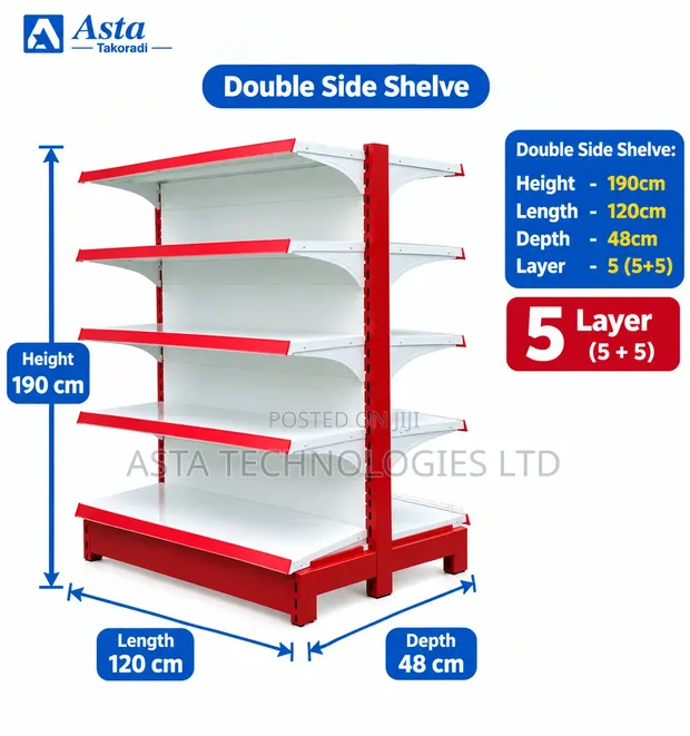 Double Side Shelving Unit - 1